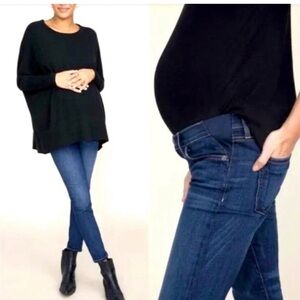 Current Elliot x Hatch Maternity Jeans in dark wash, size 32